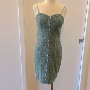 BCBG jade / teal lace dress sz 6